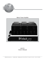McIntosh MC-275-Mk-IV - Owners manual